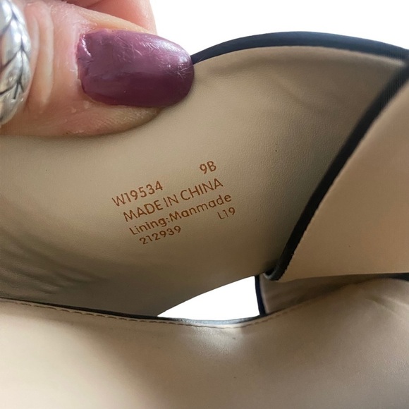 Cole Haan women’s leather block heel crisscross sandals black size 9B - Picture 9 of 15